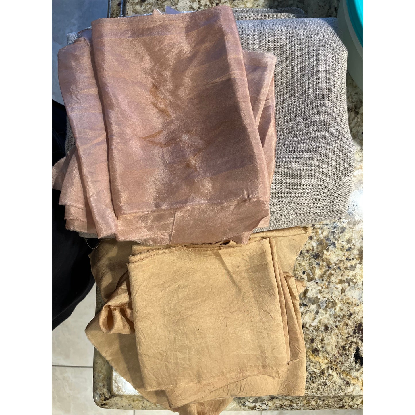 Stone Linen Peach Silk Shroud