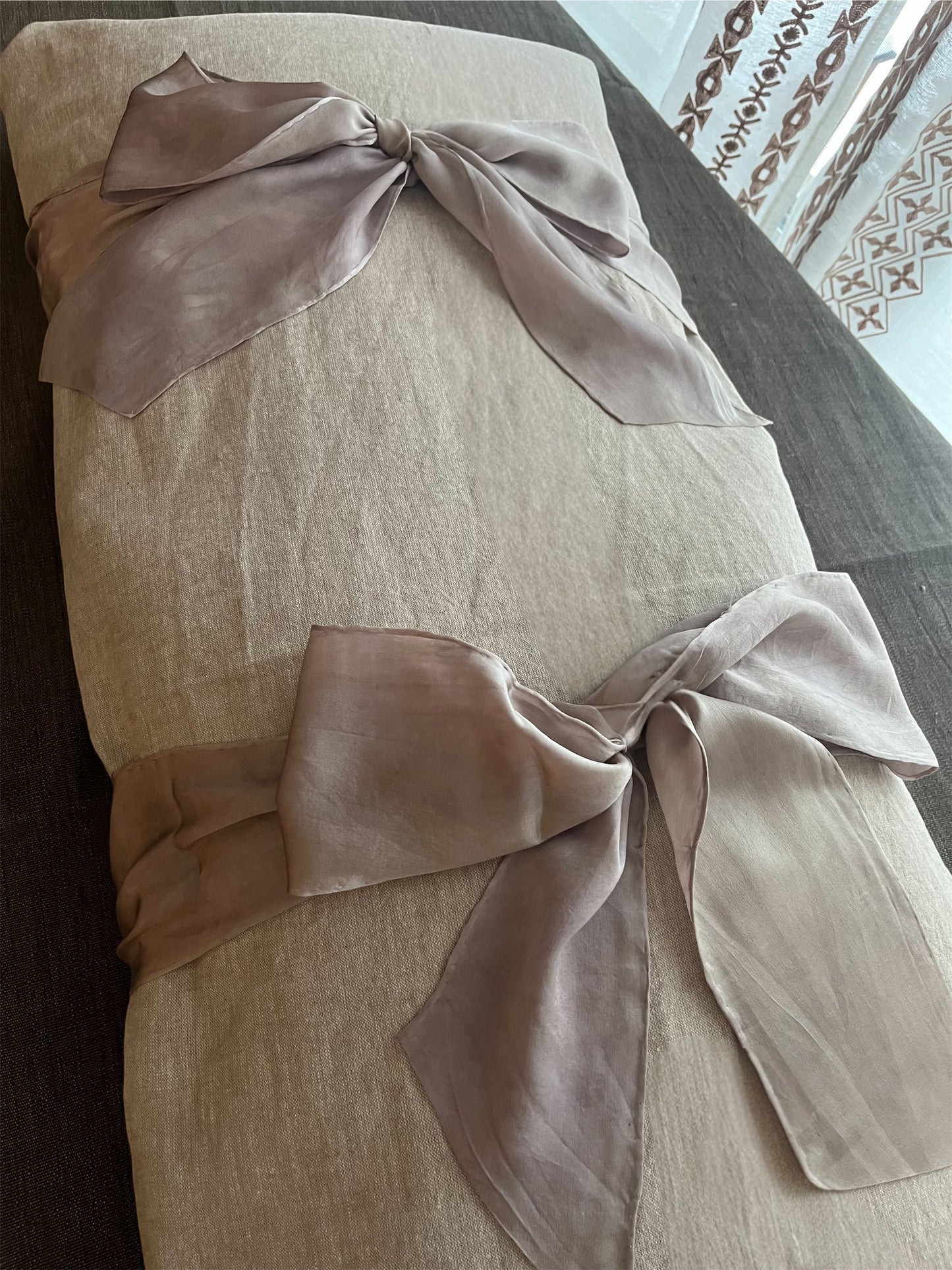 Lino Collection – Stone Linen Silk Burial Shroud | Sanctum Shrouds