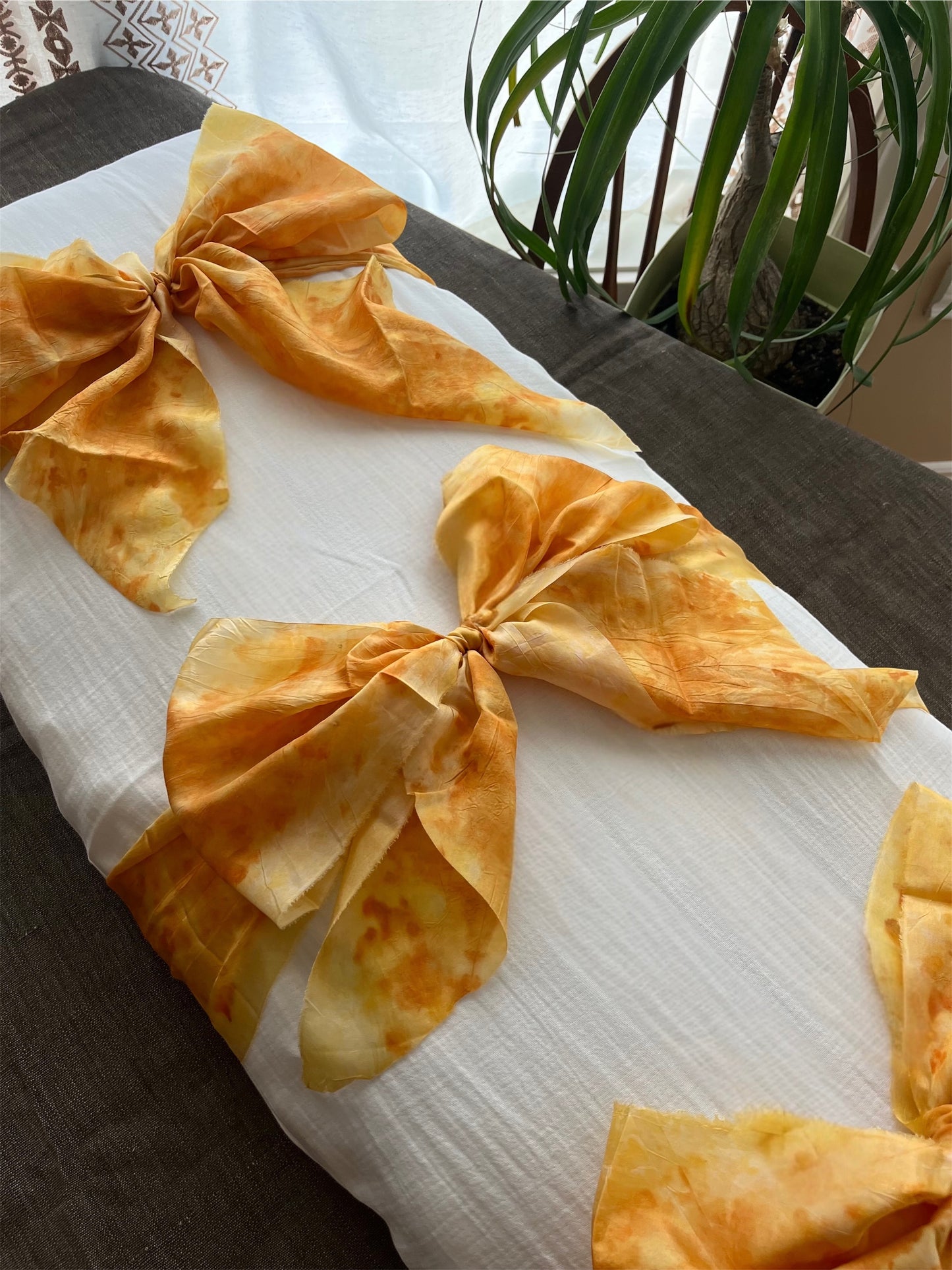 Botanica Collection – Organic Cotton Silk Floral Shroud (Yellow) | Sanctum Shrouds