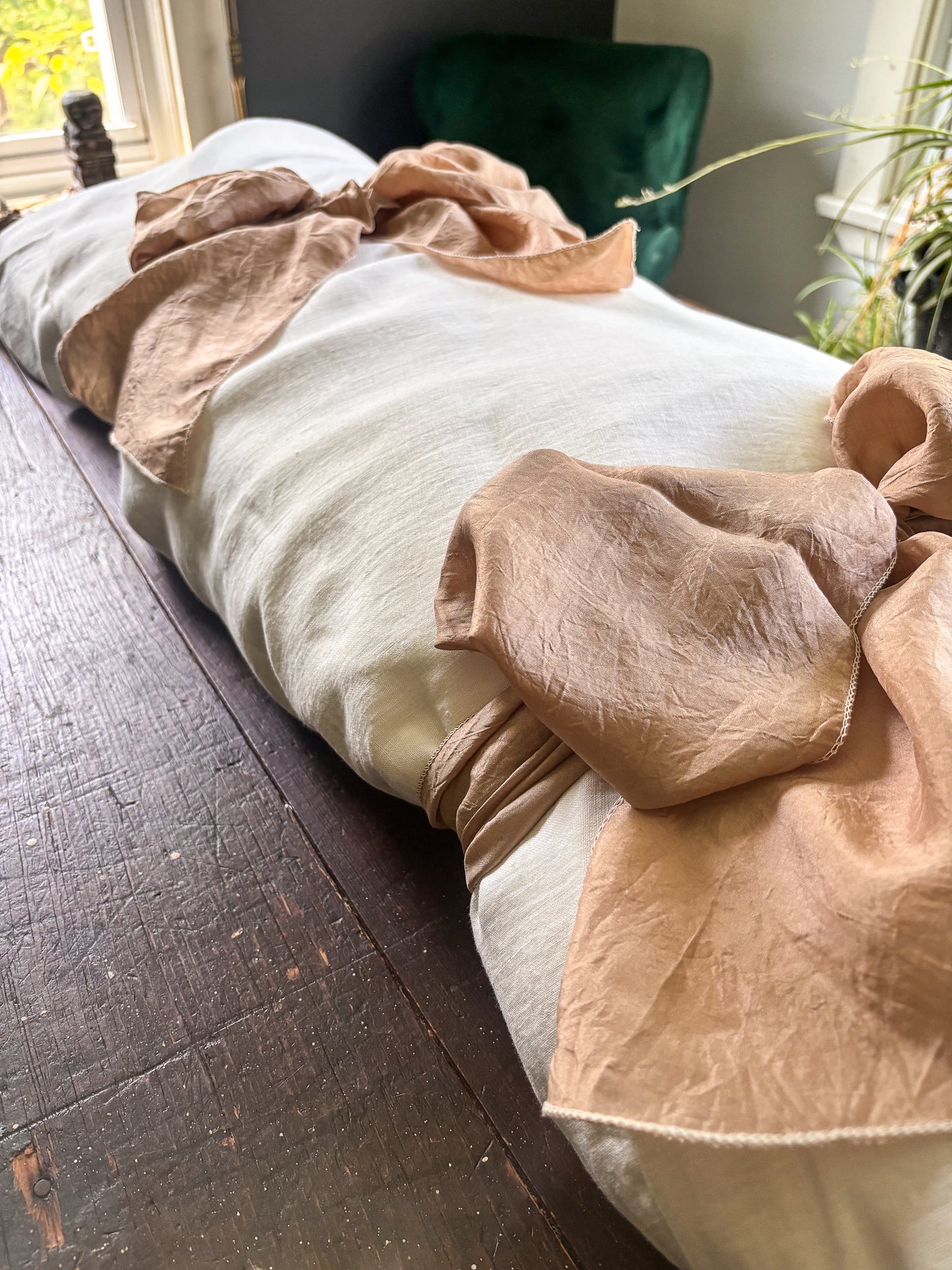 Lino Collection – Cream Rose Linen Burial Shroud | Sanctum Shrouds