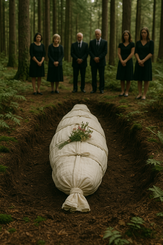 Eco-friendly burial in a natural setting