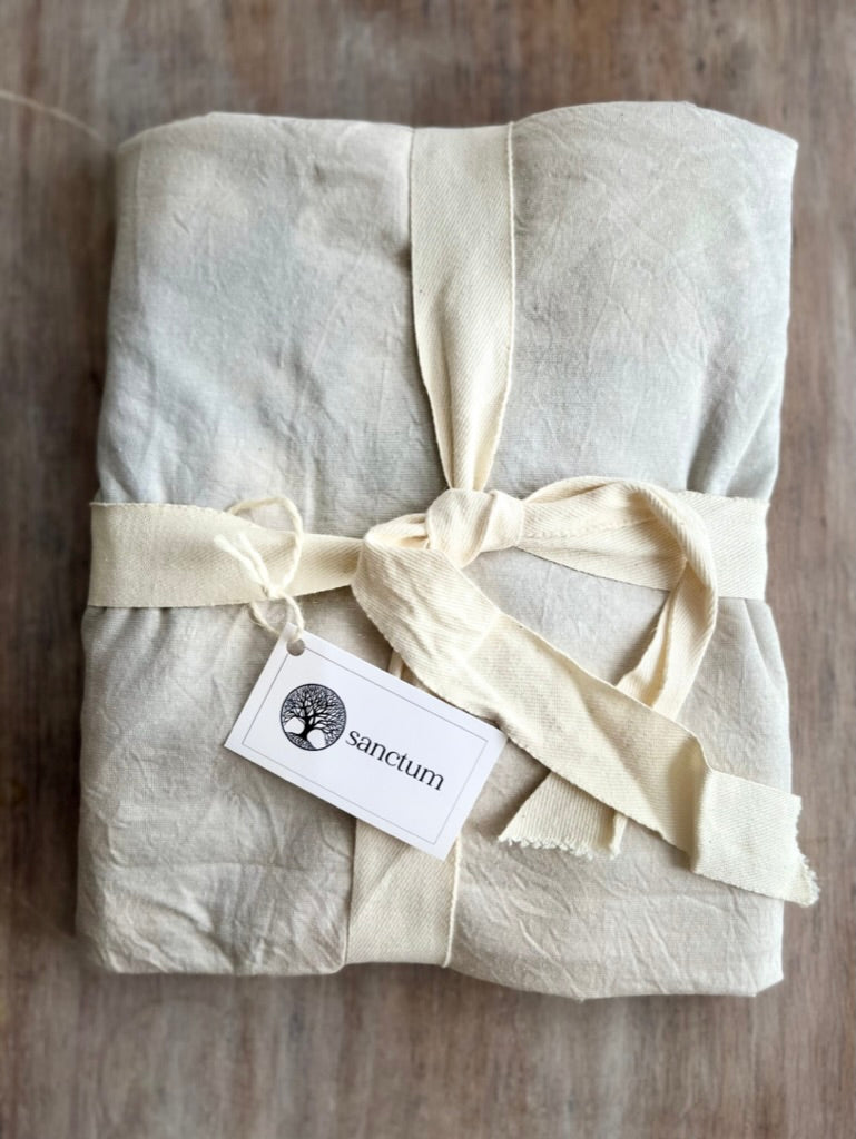 Origine Collection – Undyed Hemp/Cotton Jersey Burial Shroud | Sanctum Shrouds