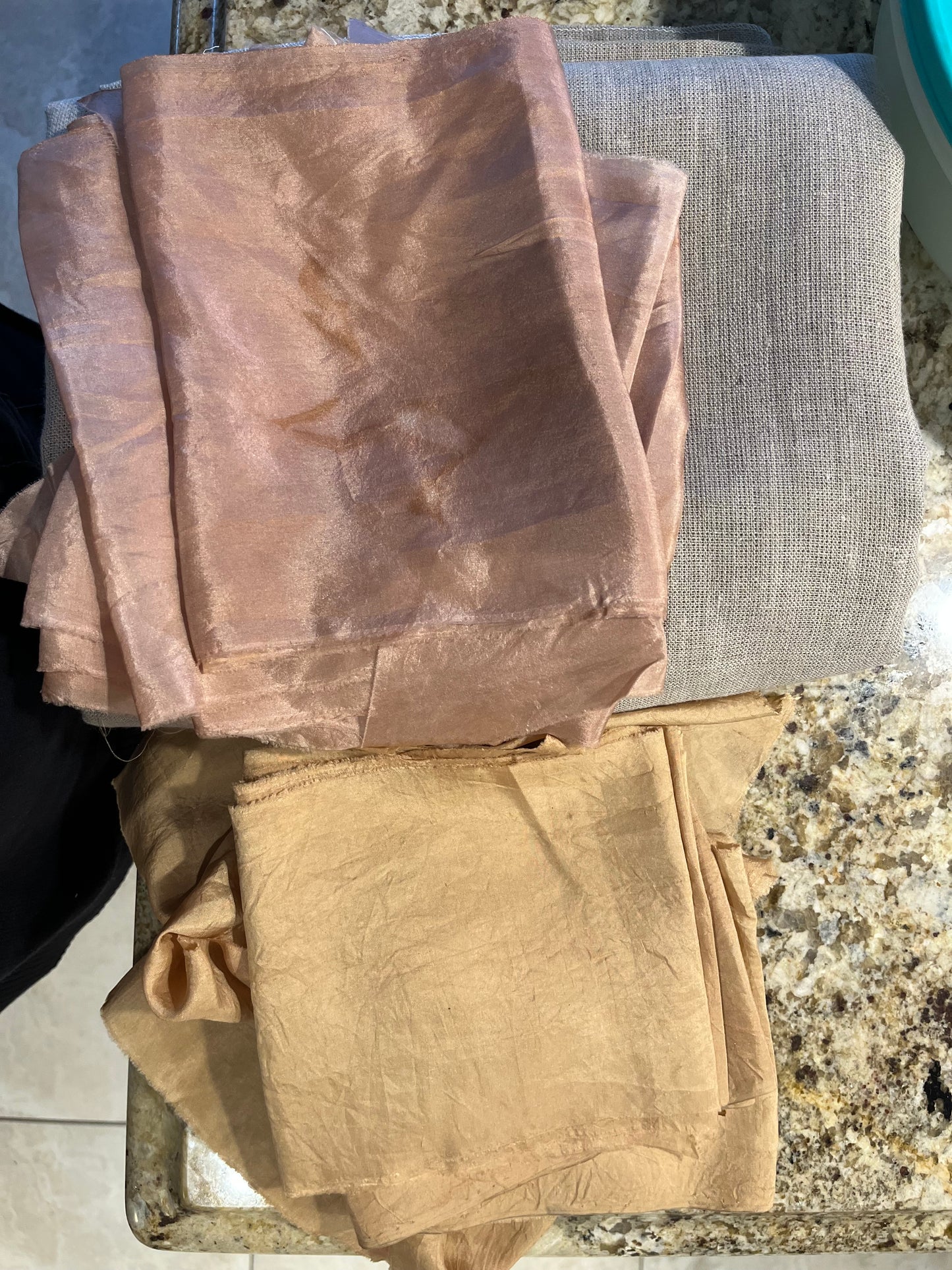 Lino Collection – Stone Linen Peach Silk Burial Shroud | Sanctum Shrouds