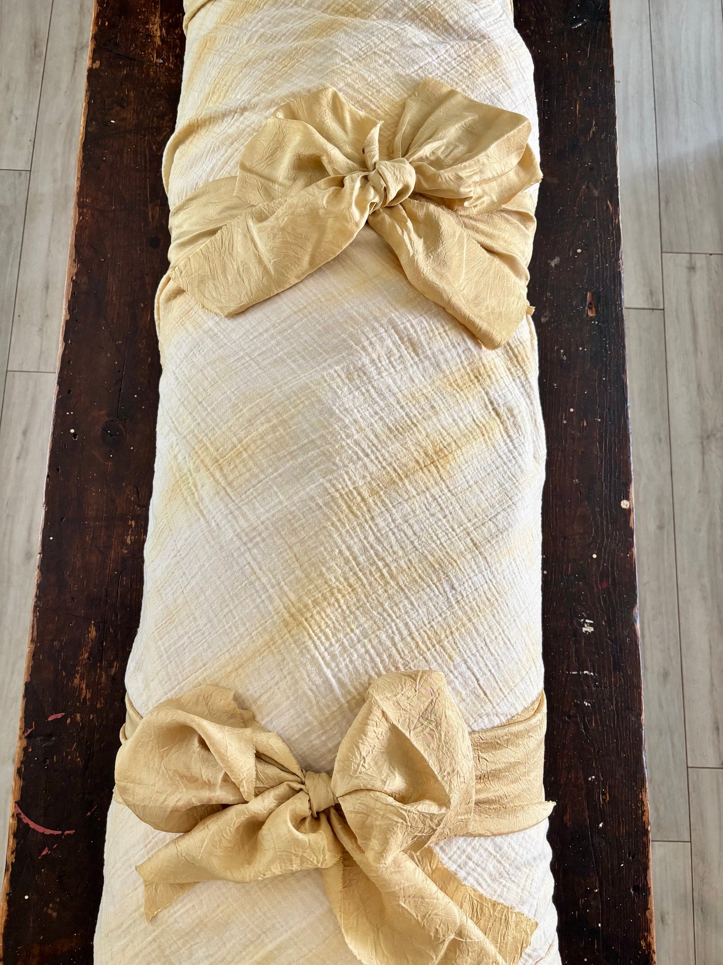 Botanica Collection – Organic Cotton Butterfly Pea & Calendula Shroud | Sanctum Shrouds