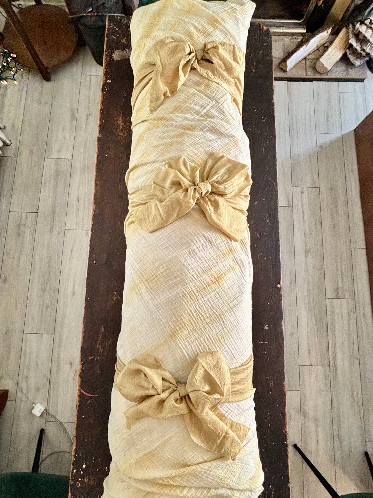 Botanica Collection – Organic Cotton Butterfly Pea & Calendula Shroud | Sanctum Shrouds