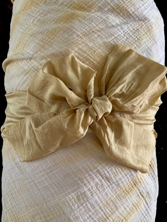 Botanica Collection – Organic Cotton Butterfly Pea & Calendula Shroud | Sanctum Shrouds