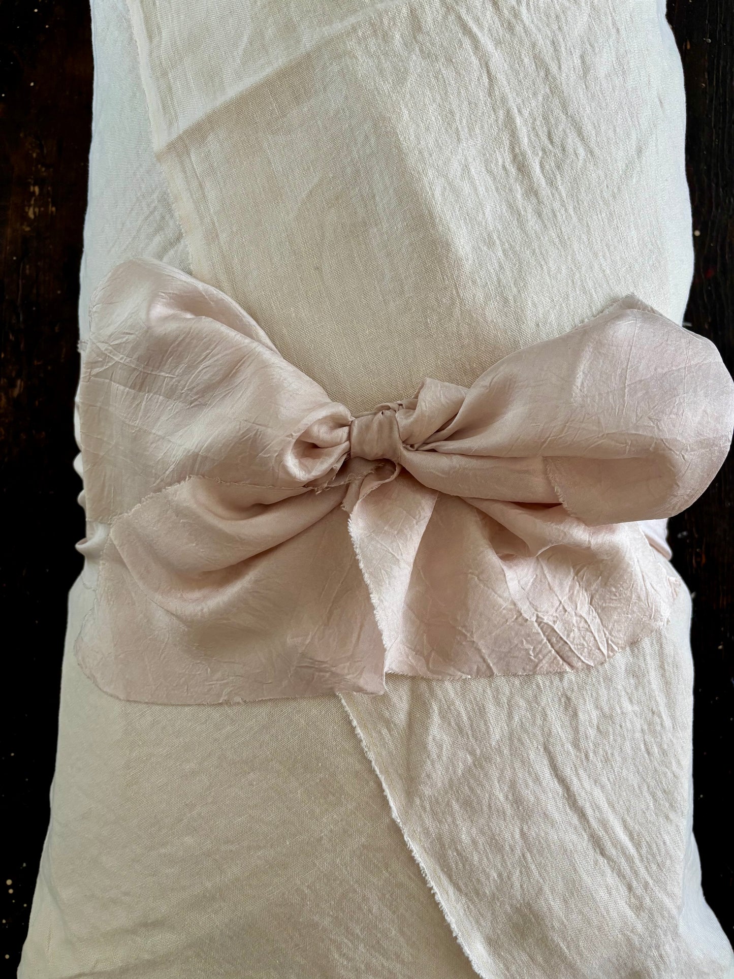 Botanica Collection – Linen Pale Pink Rosehip Shroud | Sanctum Shrouds