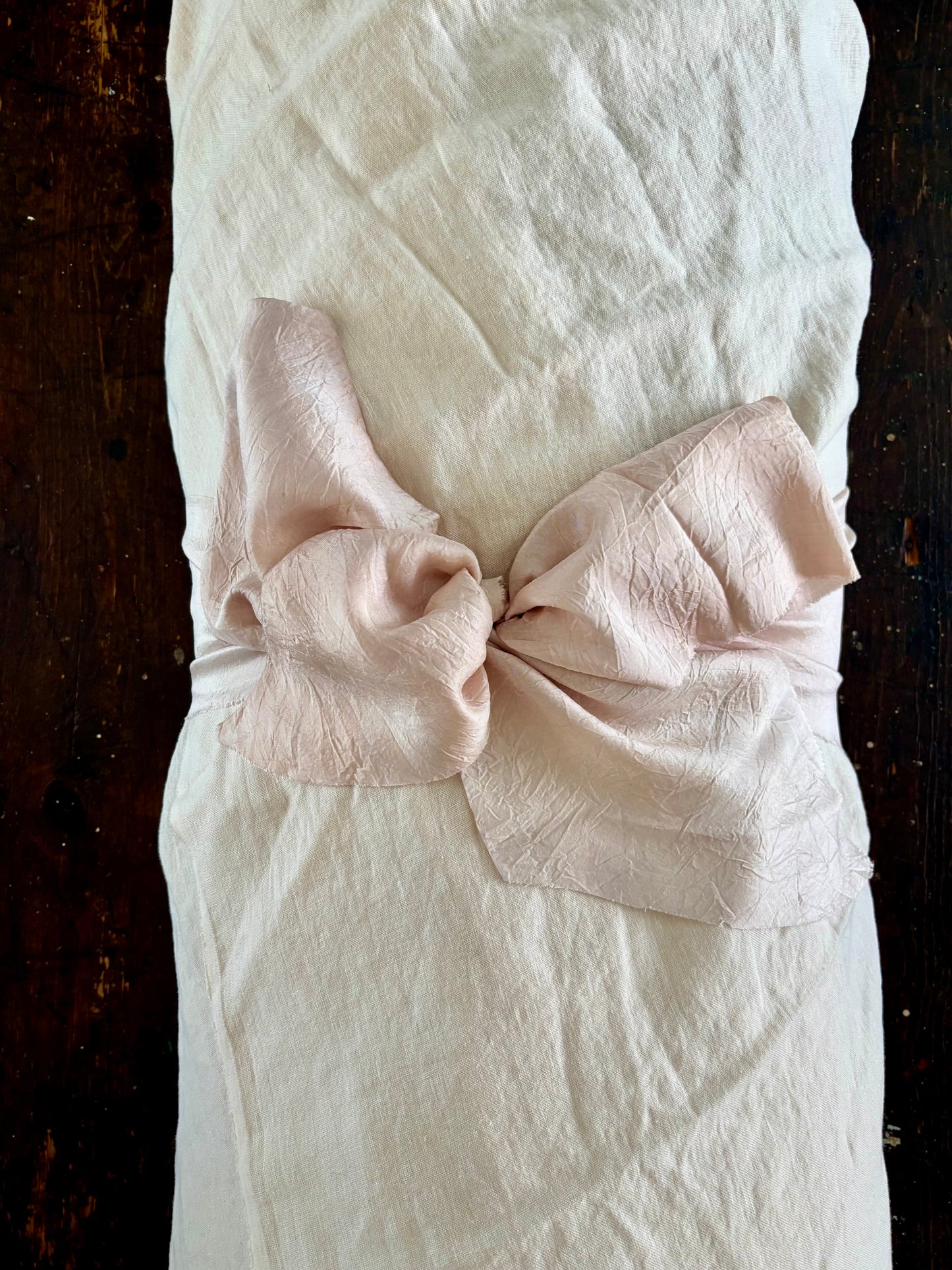 Botanica Collection – Linen Pale Pink Rosehip Shroud | Sanctum Shrouds