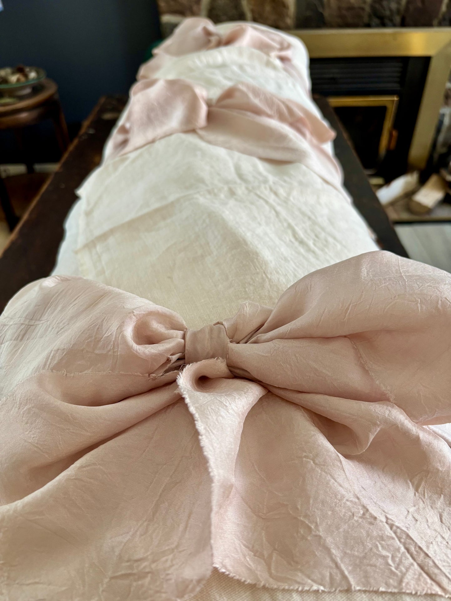 Botanica Collection – Linen Pale Pink Rosehip Shroud | Sanctum Shrouds
