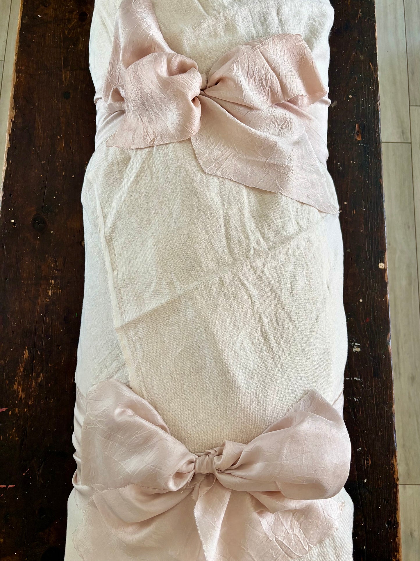 Botanica Collection – Linen Pale Pink Rosehip Shroud | Sanctum Shrouds