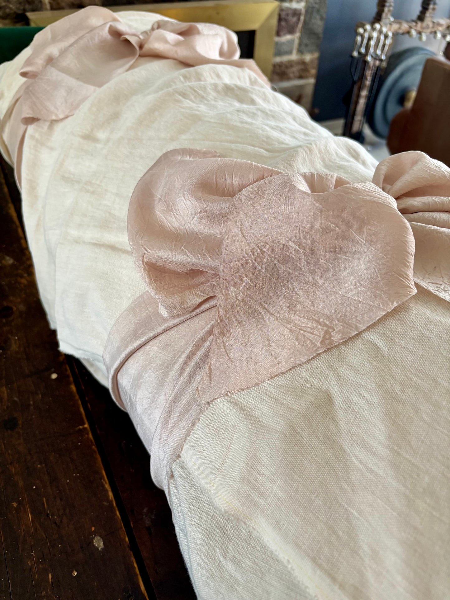 Botanica Collection – Linen Pale Pink Rosehip Shroud | Sanctum Shrouds