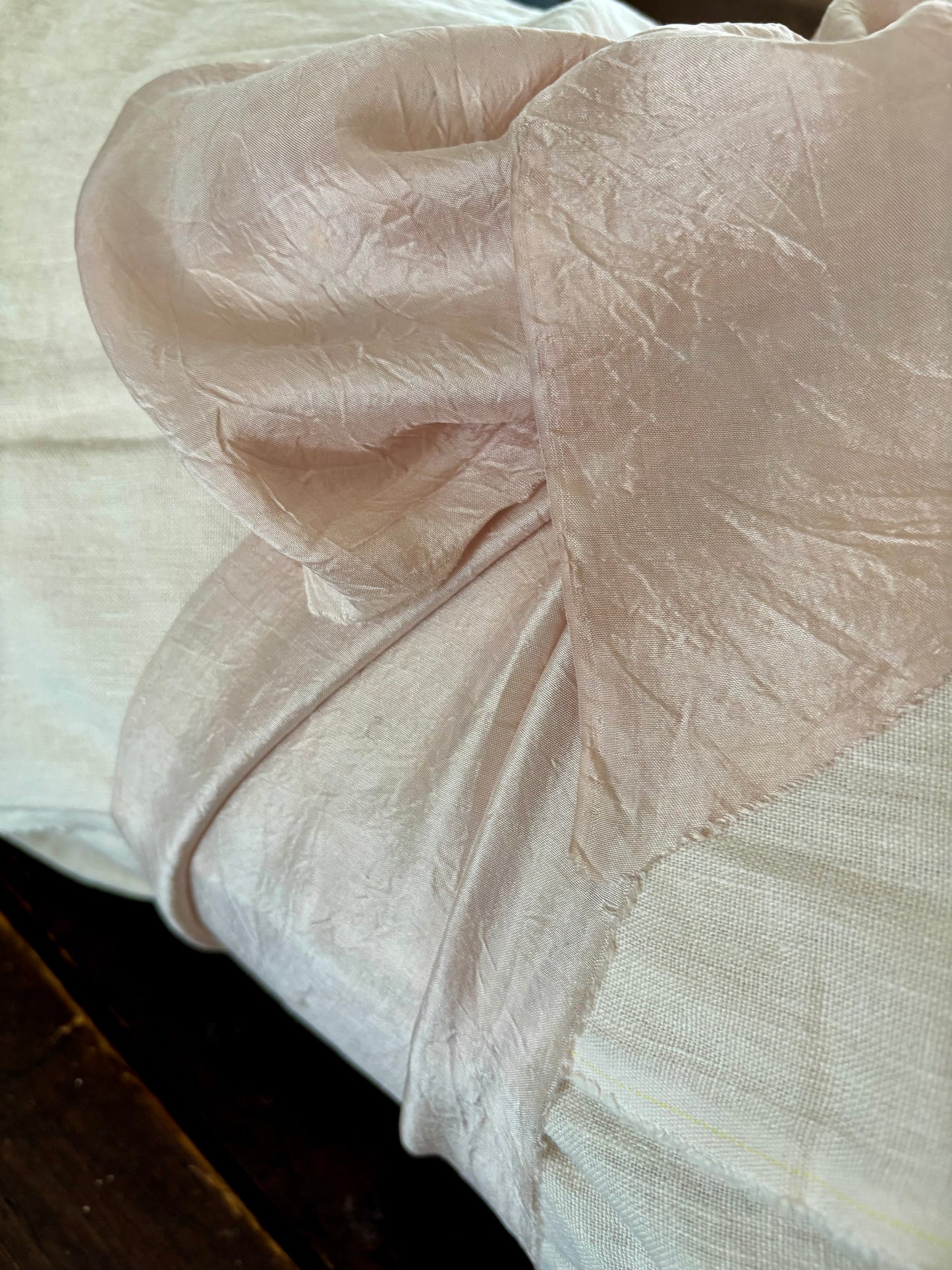 Botanica Collection – Linen Pale Pink Rosehip Shroud | Sanctum Shrouds