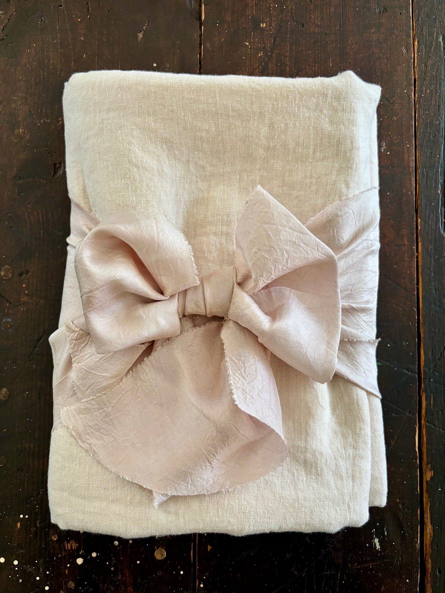 Botanica Collection – Linen Pale Pink Rosehip Shroud | Sanctum Shrouds