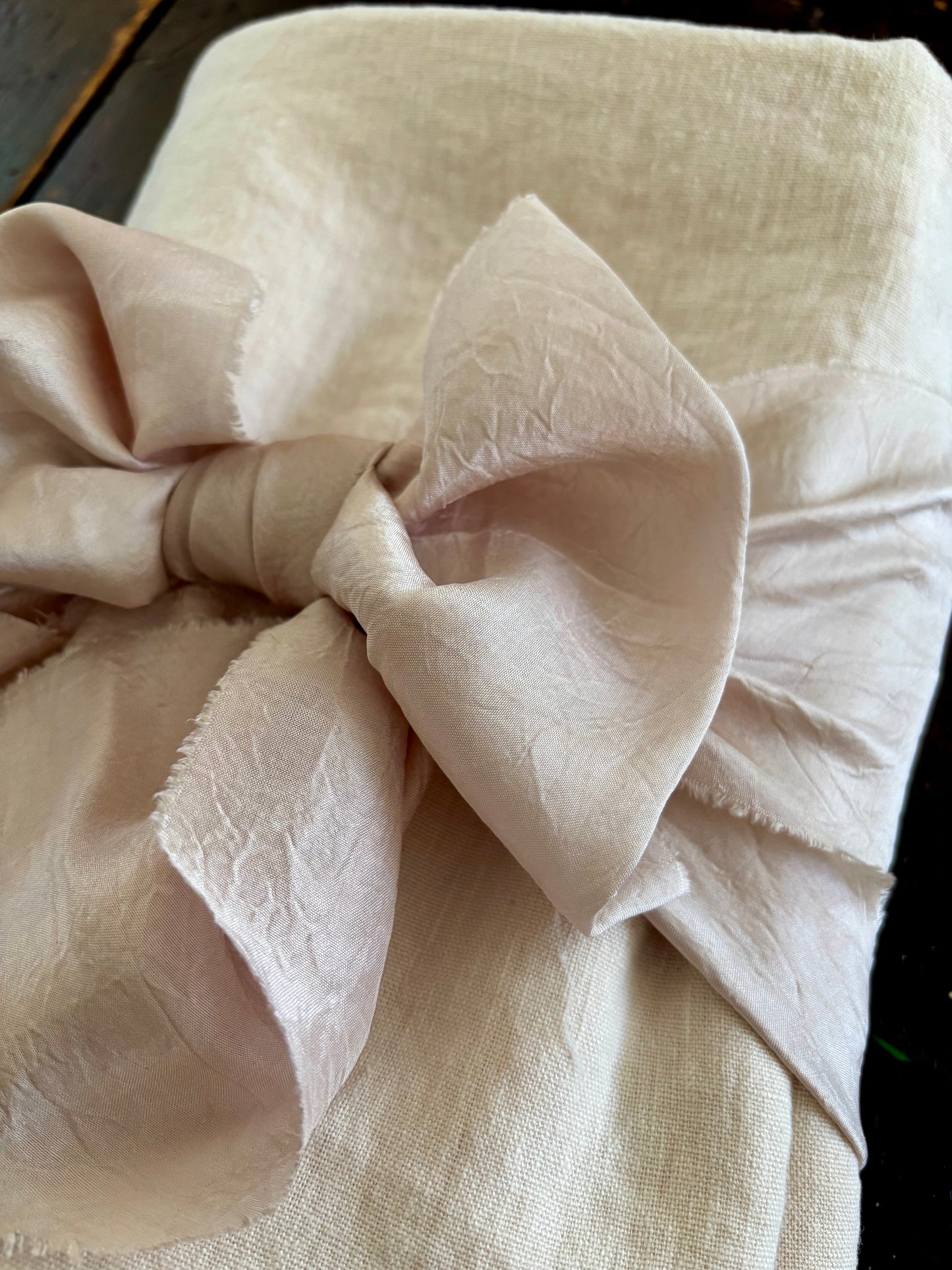 Botanica Collection – Linen Pale Pink Rosehip Shroud | Sanctum Shrouds