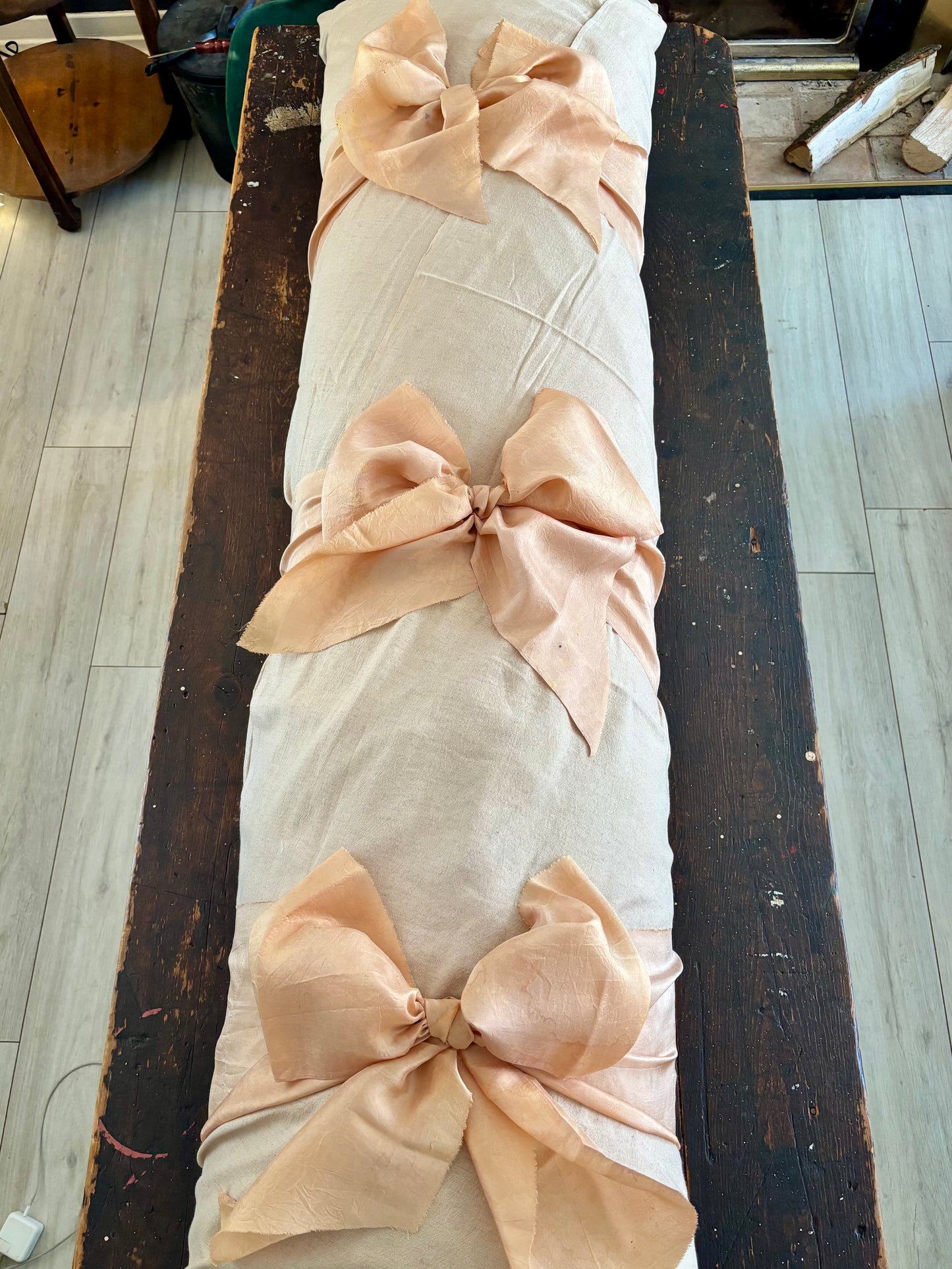 Botanica Collection – Cotton/Linen Pomegranate Sumac Shroud | Sanctum Shrouds