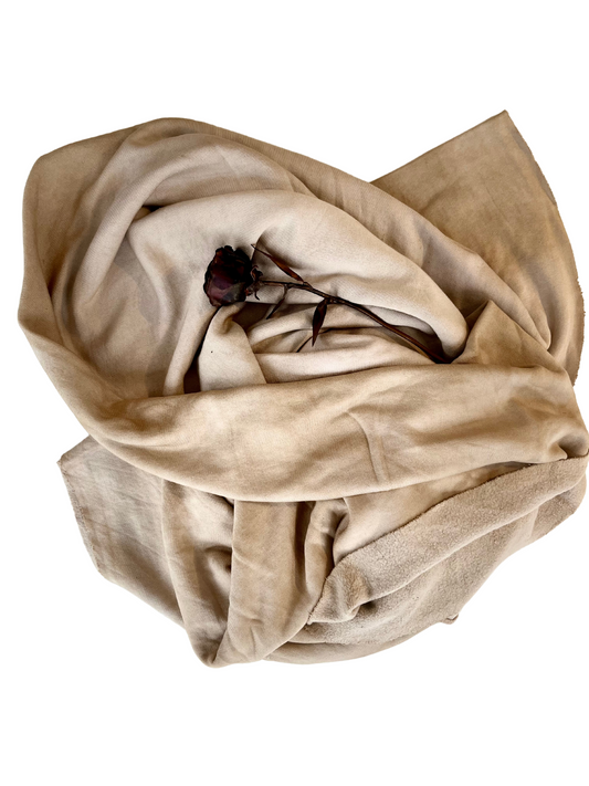 Moonbeam Pet shroud - Lyocell fleece, black tea/rosemary dye