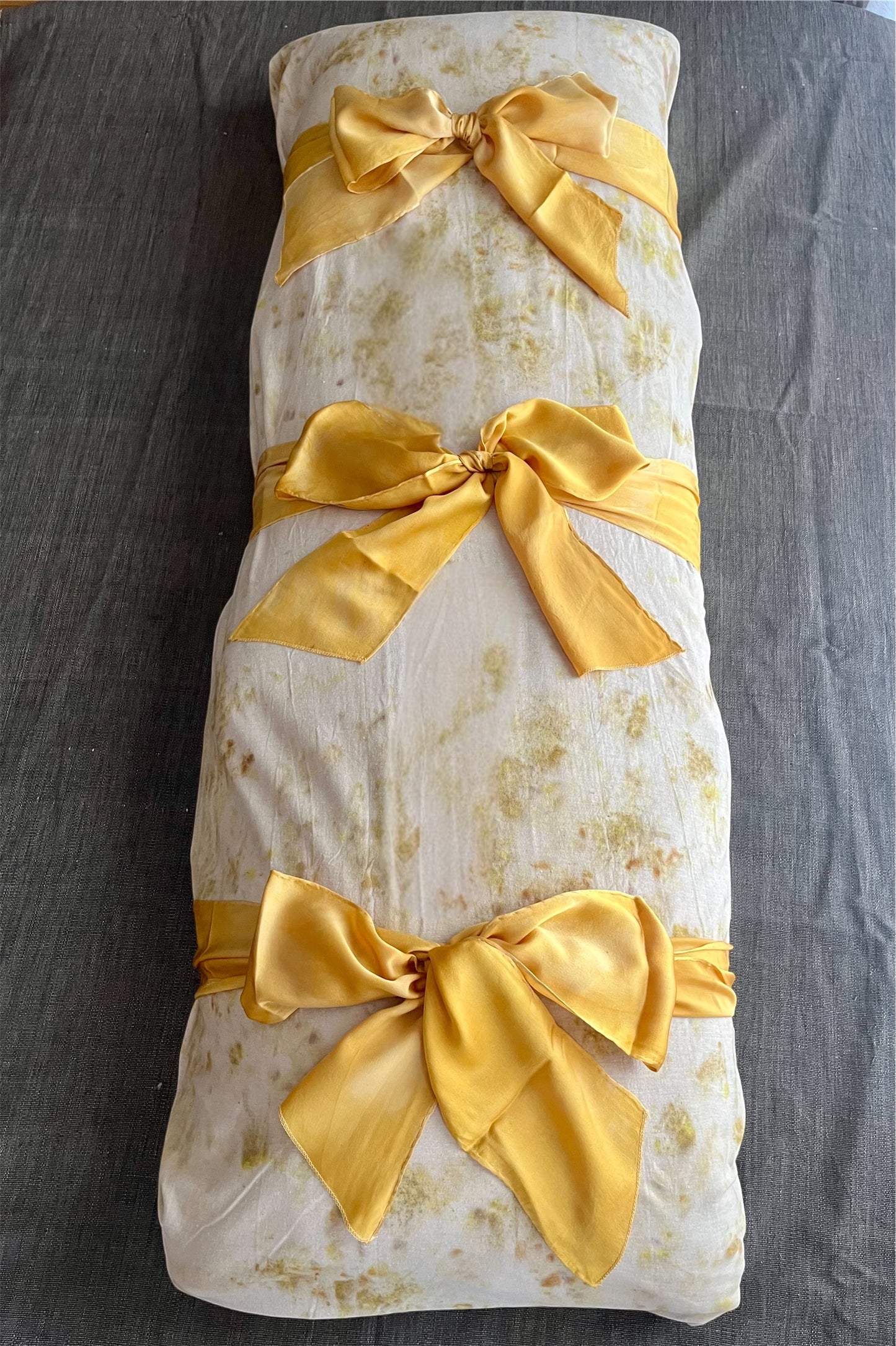 Botanica Burial Shroud – Eco-Dyed Floral Hemp | Sanctum Shrouds