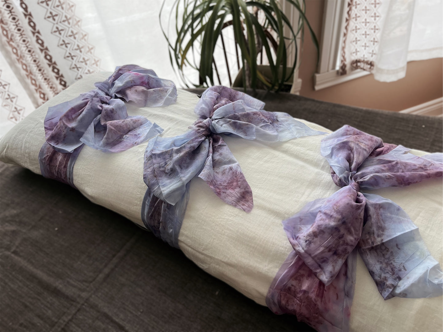 Botanica Collection – Organic Cotton Silk Floral Shroud (Lavender) | Sanctum Shrouds