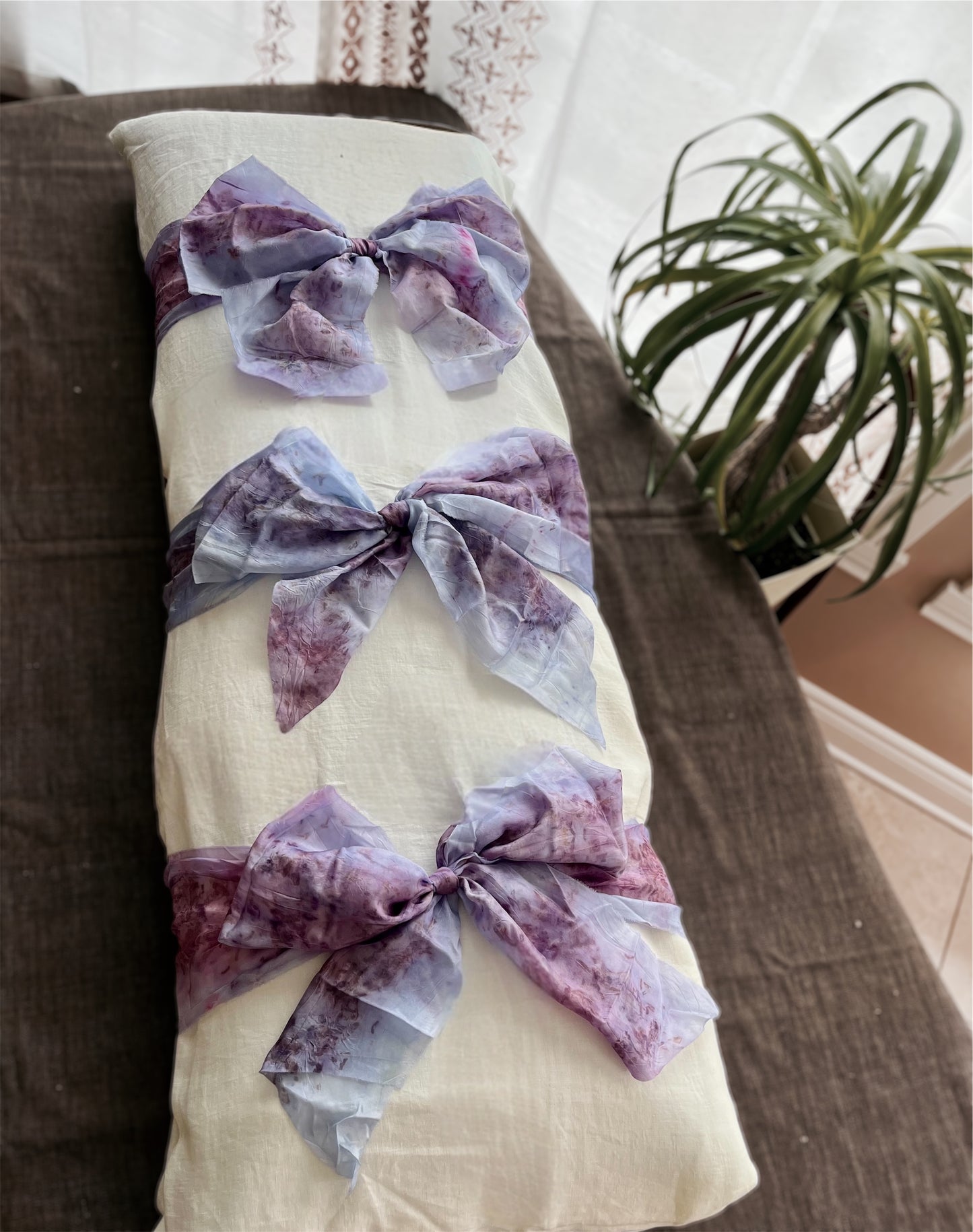 Botanica Collection – Organic Cotton Silk Floral Shroud (Lavender) | Sanctum Shrouds