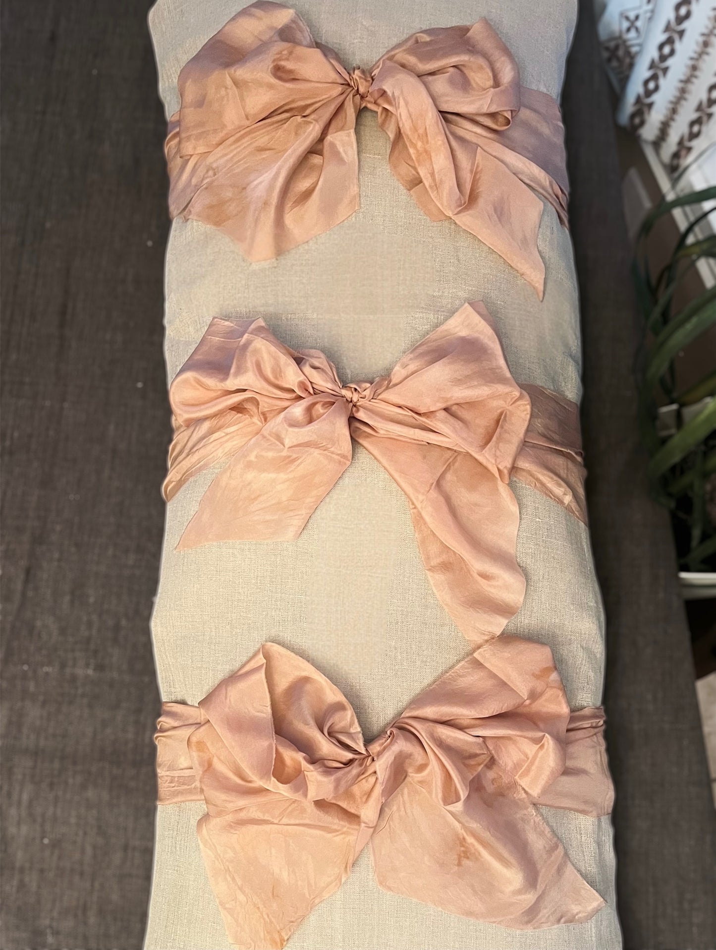 Lino Collection – Stone Linen Pink Silk Burial Shroud | Sanctum Shrouds