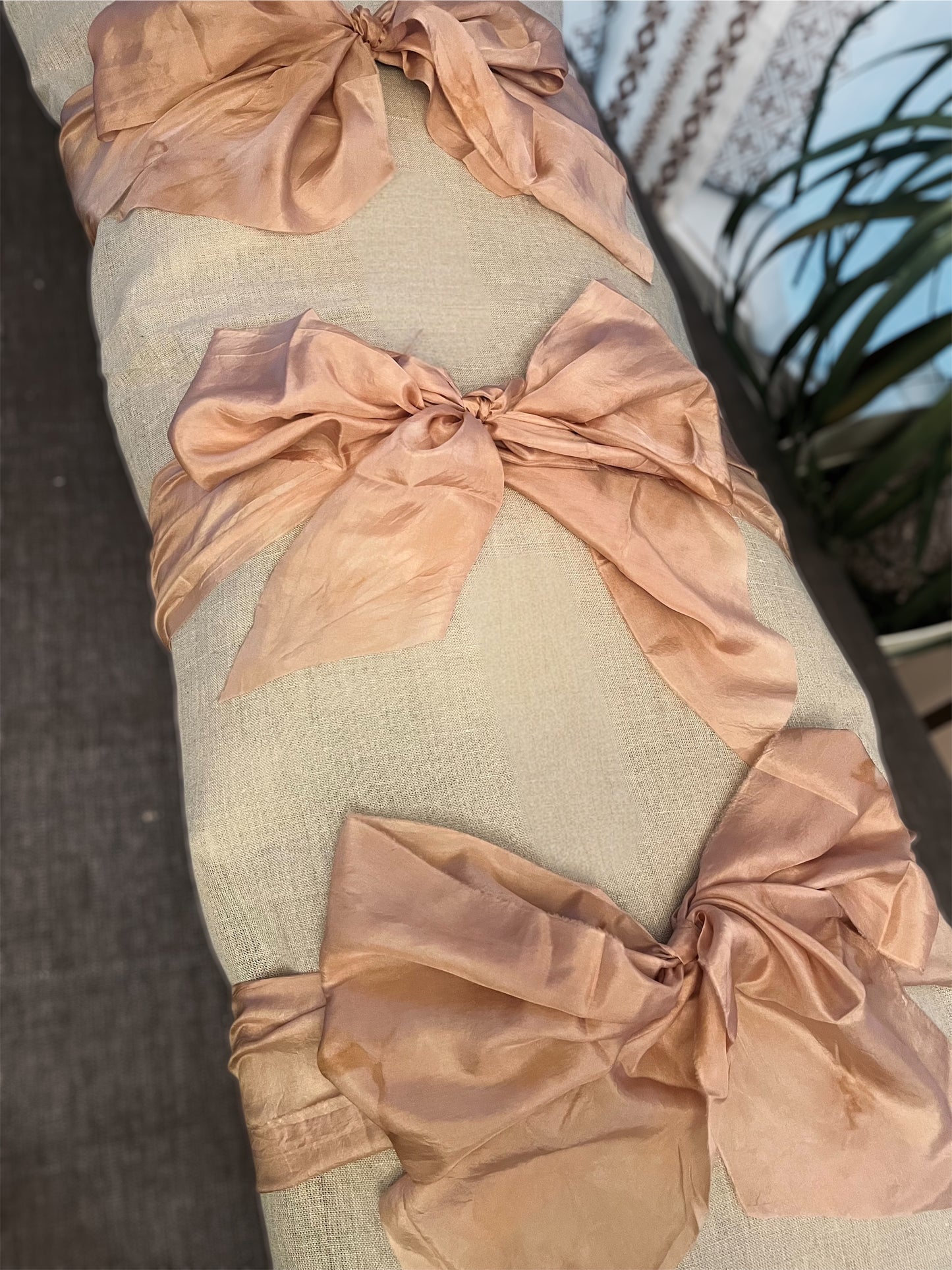 Lino Collection – Stone Linen Pink Silk Burial Shroud | Sanctum Shrouds