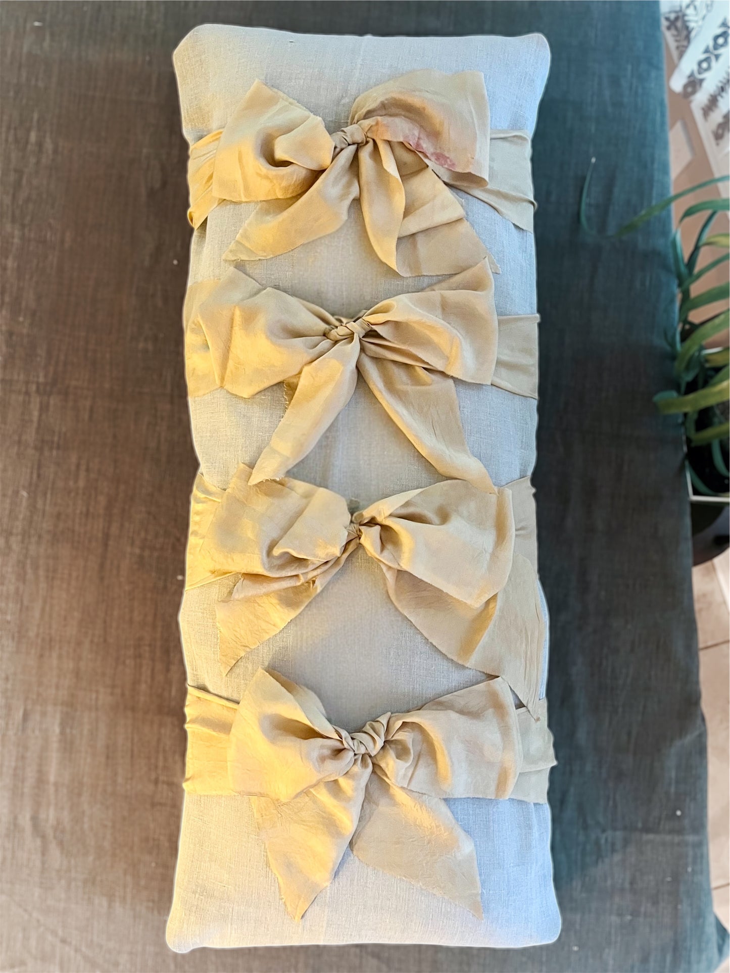 Lino Collection – Stone Linen Peach Silk Burial Shroud | Sanctum Shrouds