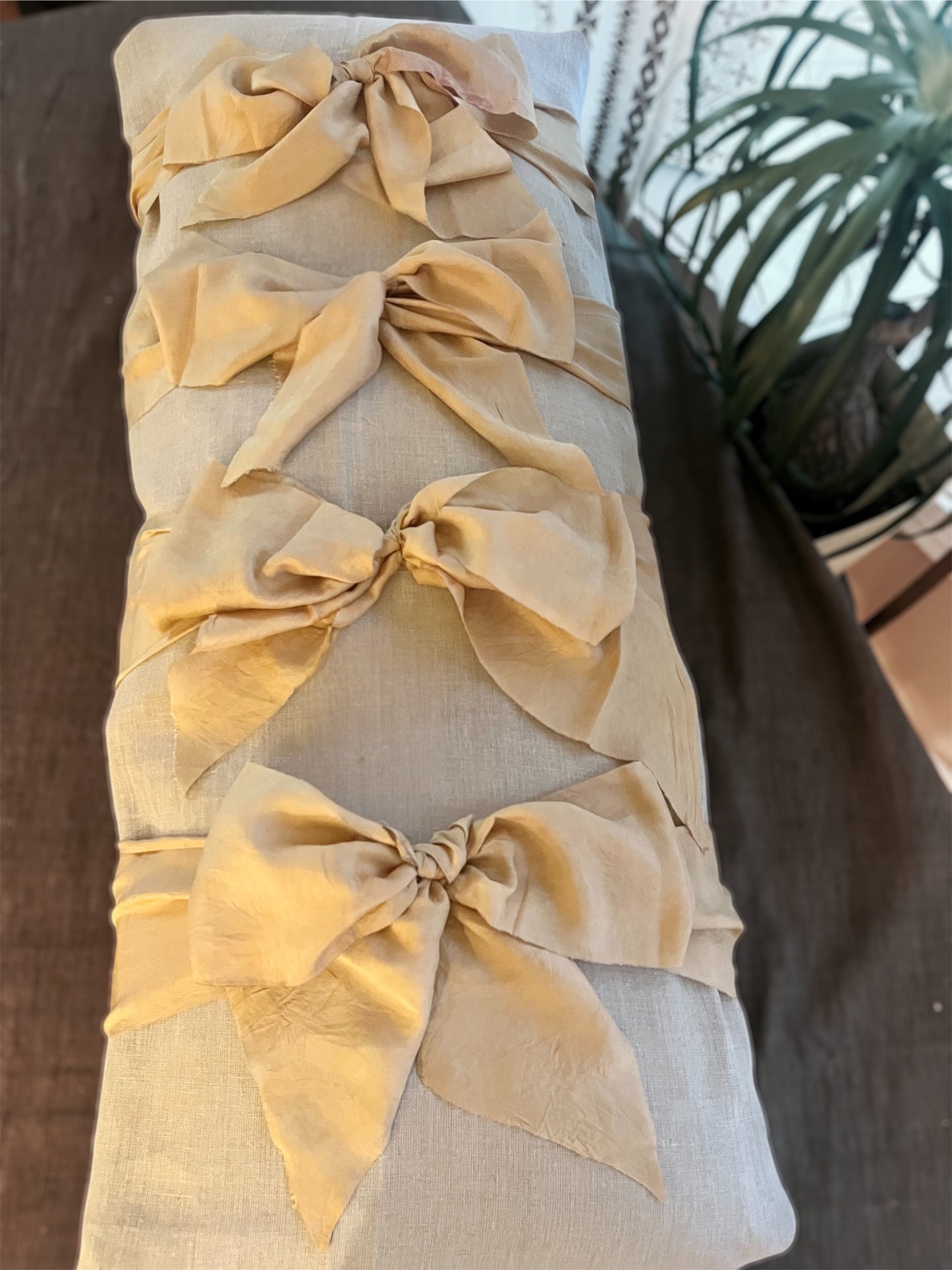 Lino Collection – Stone Linen Peach Silk Burial Shroud | Sanctum Shrouds