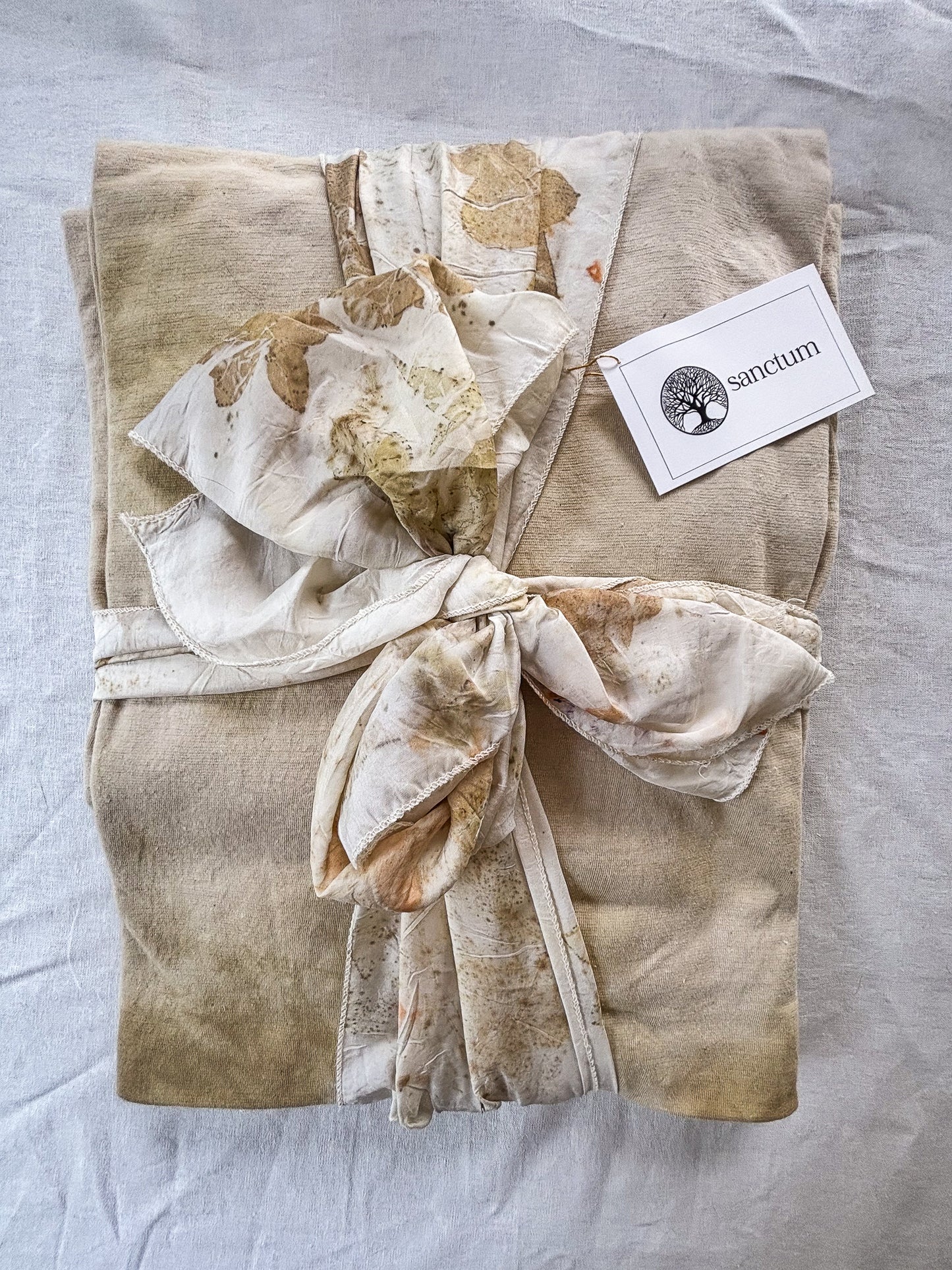Botanica Collection – Leaf-Dyed Hemp Burial Shroud | Sanctum Shrouds
