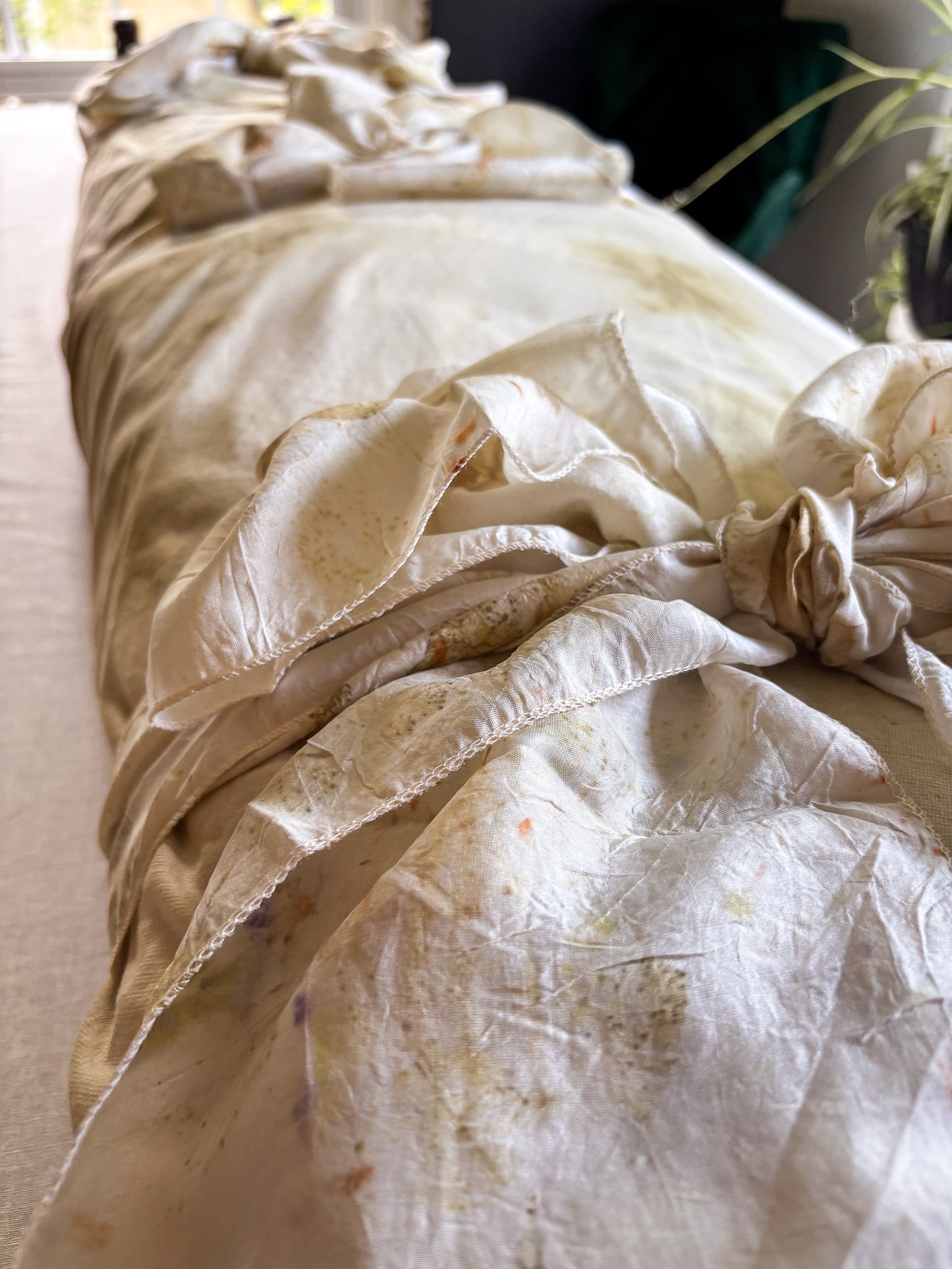 Botanica Collection – Leaf-Dyed Hemp Burial Shroud | Sanctum Shrouds