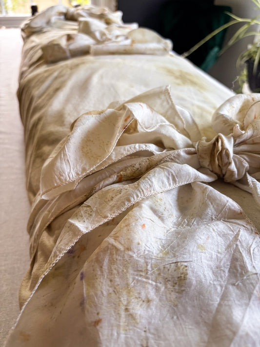 Botanica Collection – Leaf-Dyed Hemp Burial Shroud | Sanctum Shrouds