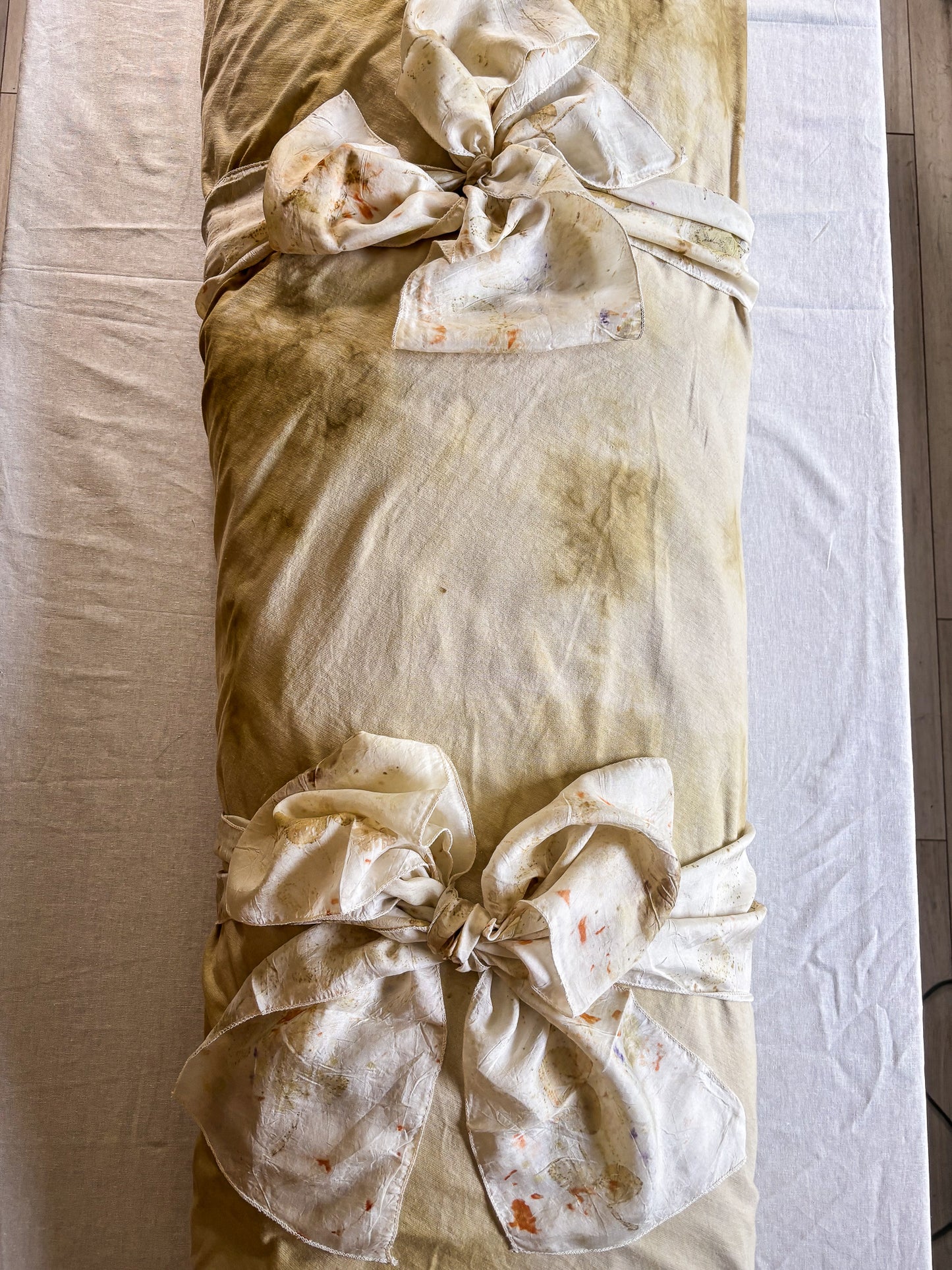 Botanica Collection – Leaf-Dyed Hemp Burial Shroud | Sanctum Shrouds