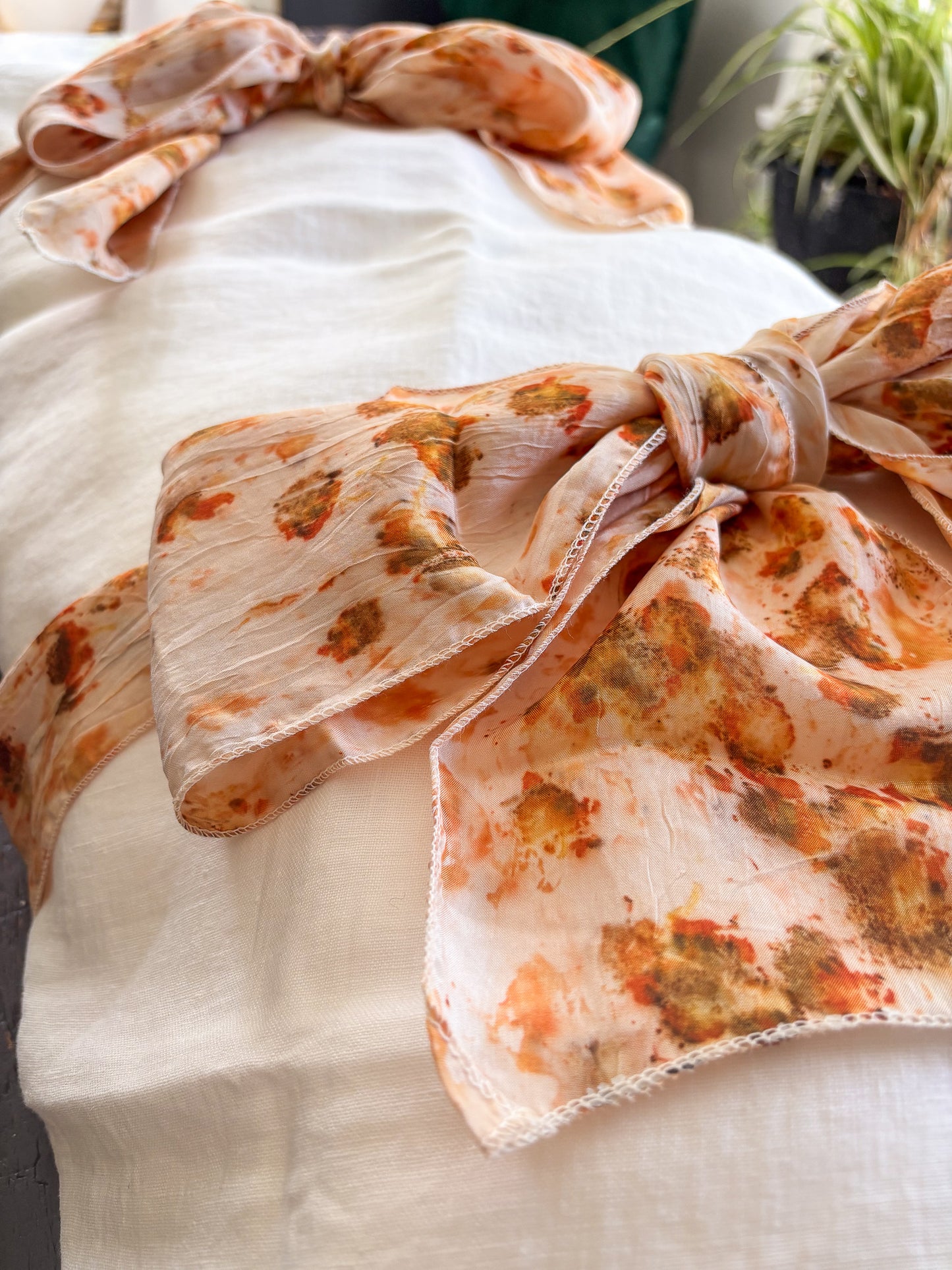 Lino Collection – Cream Floral Linen Burial Shroud | Sanctum Shrouds
