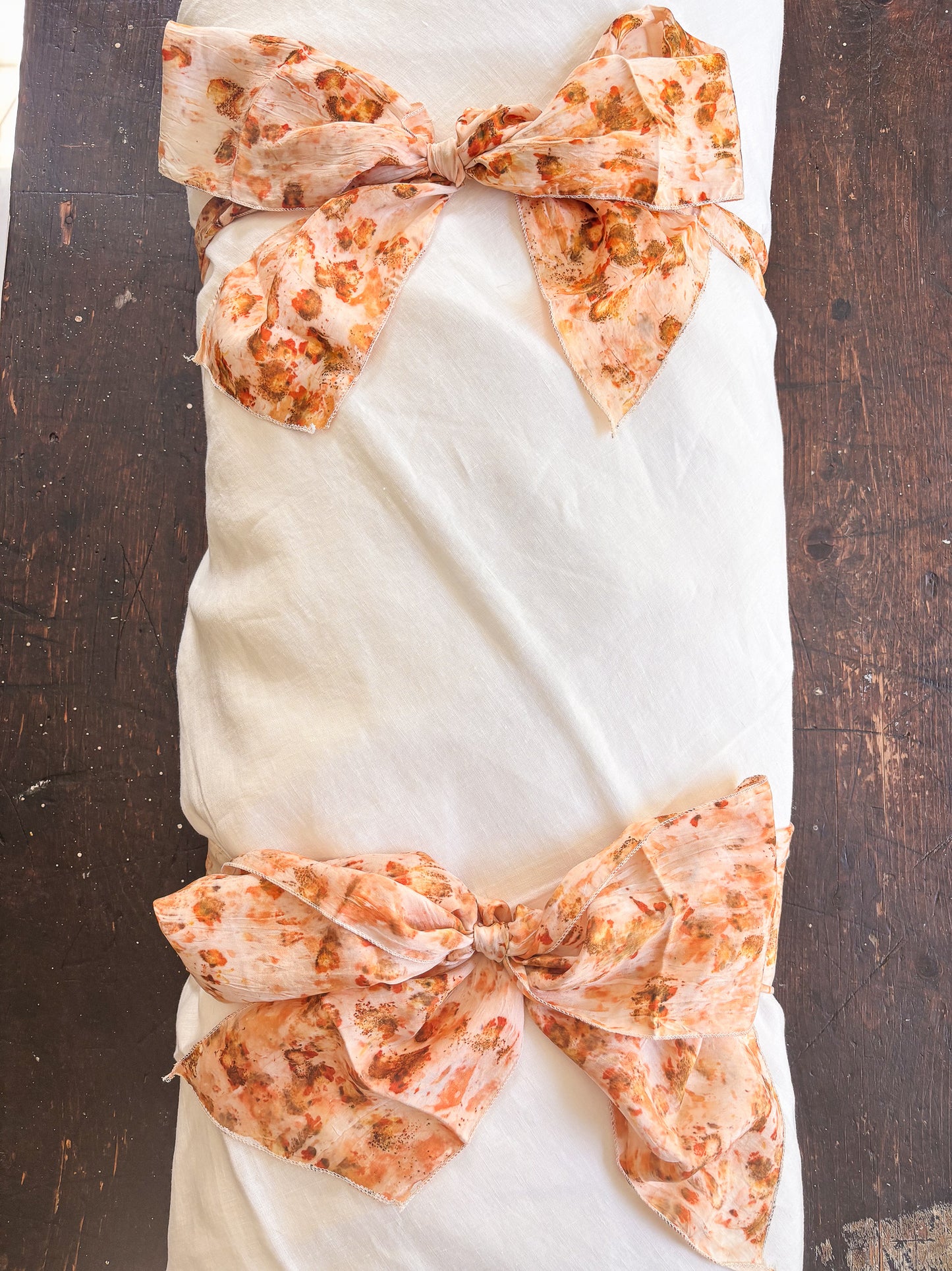 Lino Collection – Cream Floral Linen Burial Shroud | Sanctum Shrouds