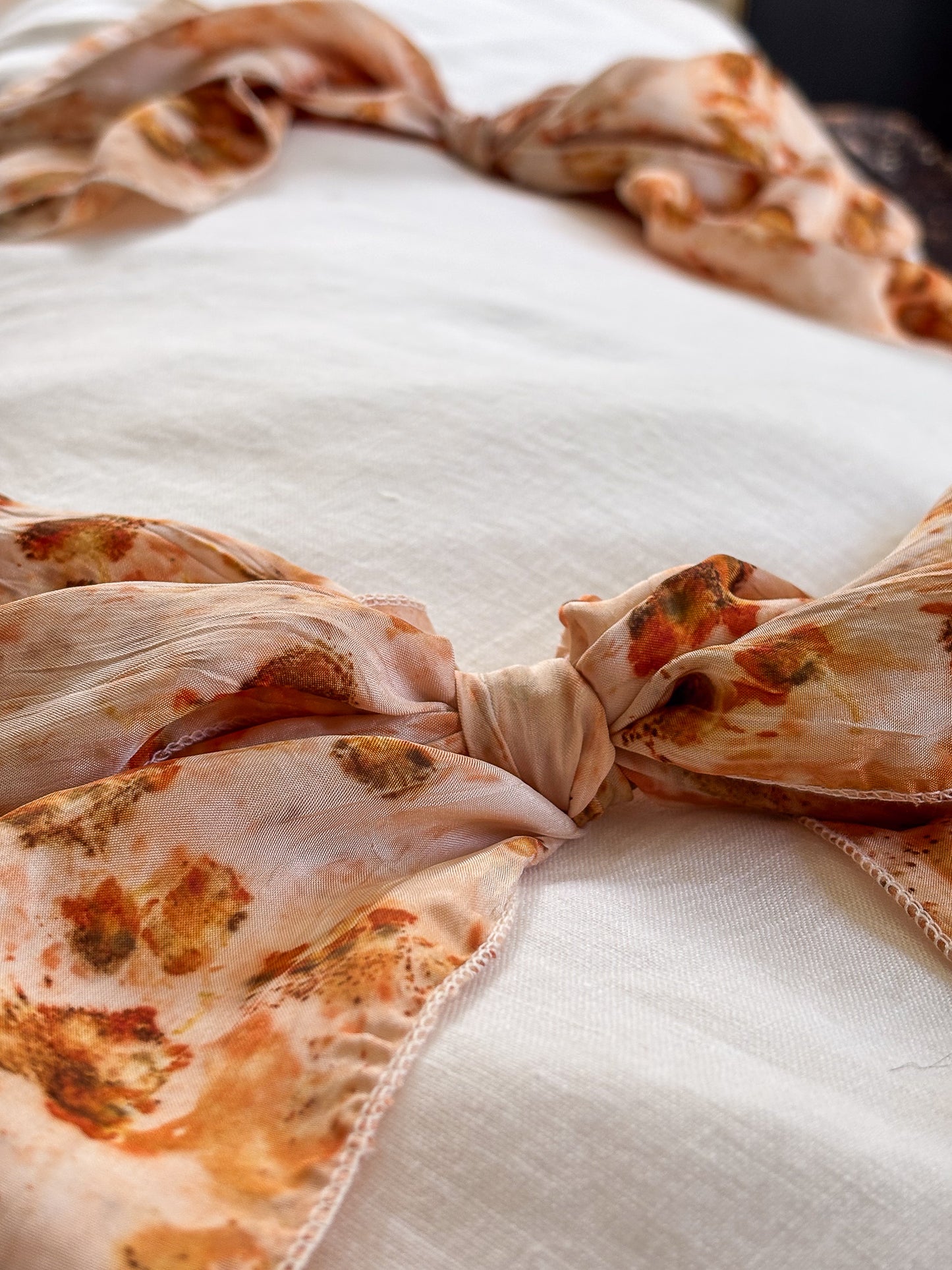 Lino Collection – Cream Floral Linen Burial Shroud | Sanctum Shrouds