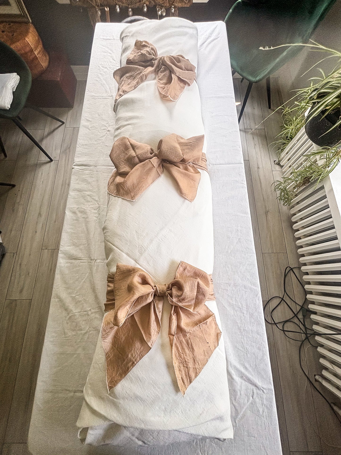 Lino Collection – Cream Rose Linen Burial Shroud | Sanctum Shrouds