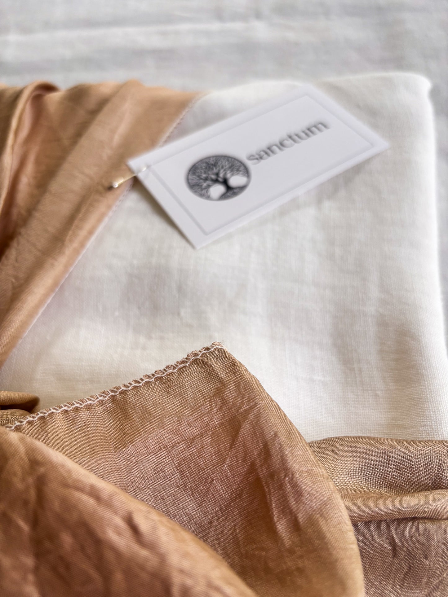 Lino Collection – Cream Rose Linen Burial Shroud | Sanctum Shrouds