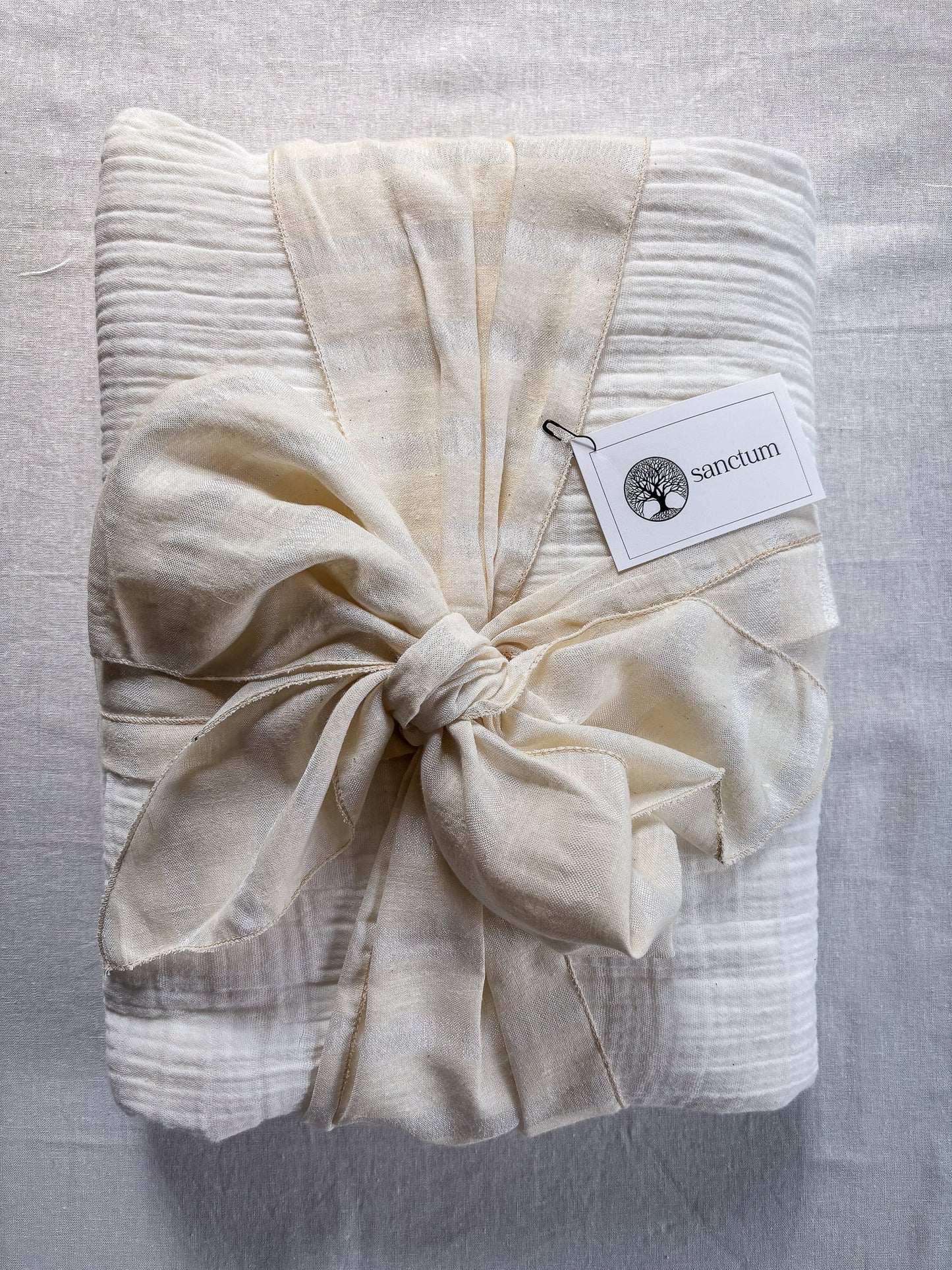 Origine Collection – Undyed Cotton Muslin Burial Shroud | Sanctum Shrouds